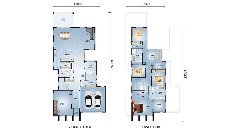 AS / NZS / USA STANDARD Light Steel Structure Prefabricated Luxury Single Family Homes