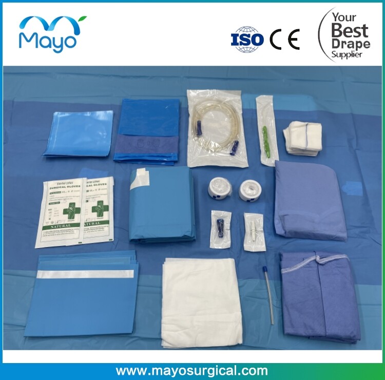 EO Gas Sterile Disposable Implantology Oral Drape Kits Customized Size