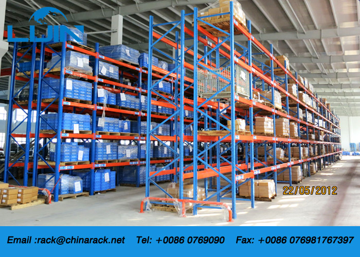 Heavy Duty Selective Pallet Racking , ISO9001 / ISO14001 Industrial Storage Shelves