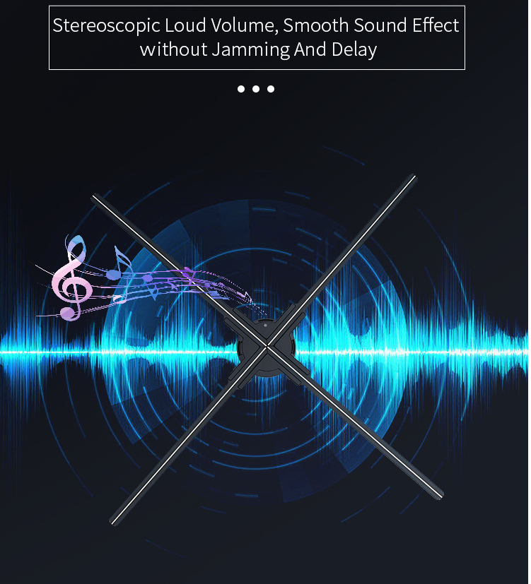 Custom 65cm indoor outdoor high resolution 1080p wifi control advertising holographic display screen led 3d hologram fan display