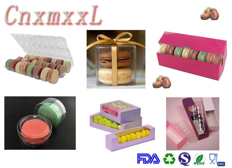 Laduree Style Macaron Packaging Cookies Paper Box Custom Logo Printing Macaron Packaging