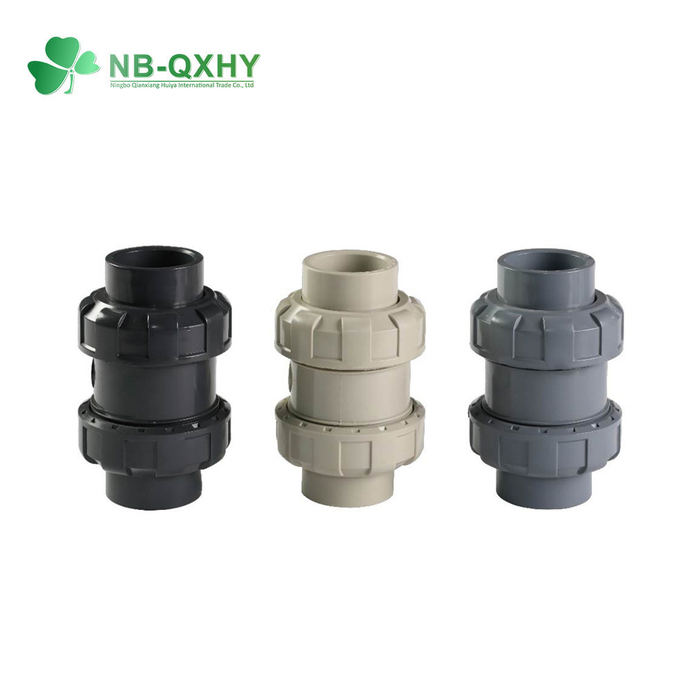 China Pph Valve 1/2&quot; - 2&quot; Inch Factory Double True Union Check Valve