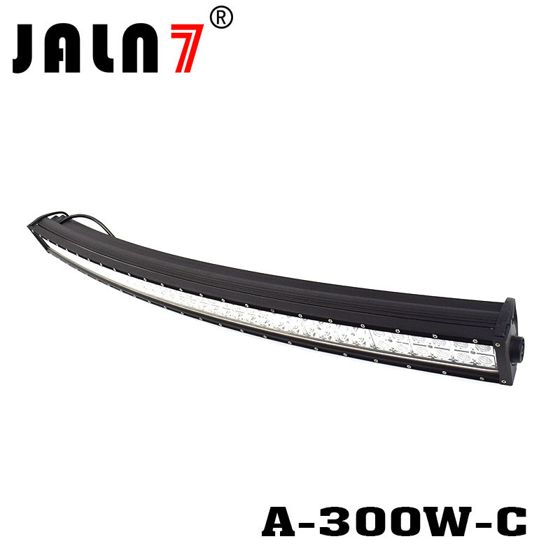 LED Light Bar JALN7 52Inch 300W Curved Spot Flood Combo LED Driving Lamp Super Bright Off Road Light LED Work Light Boat
