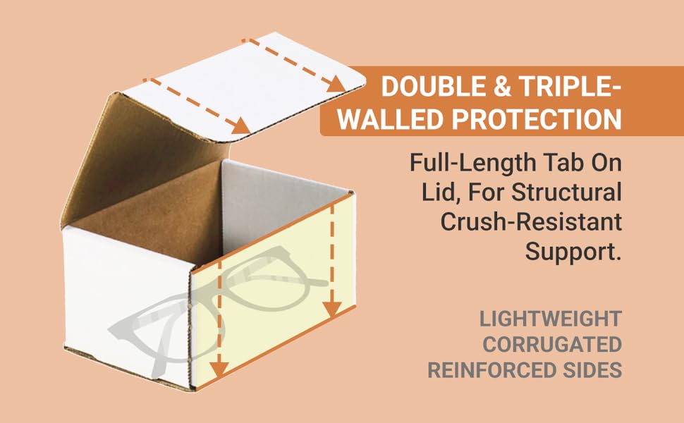 cajas de carton viny record corrugared white brown set small shipping small mailing for shipping