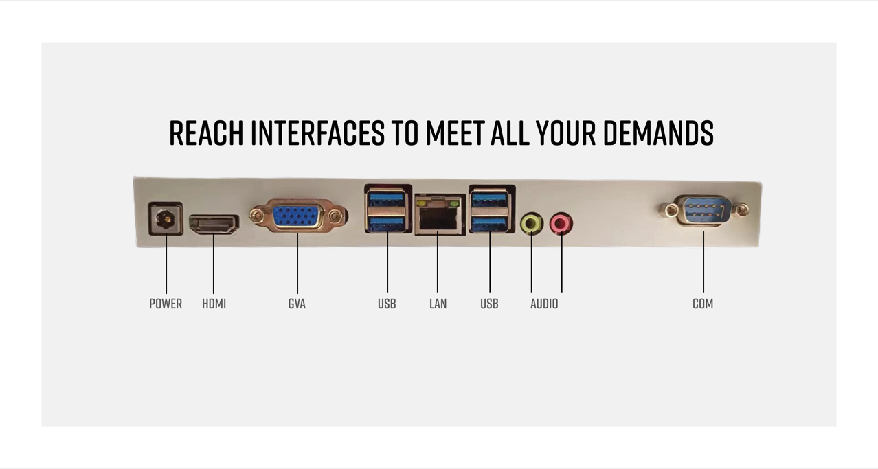 Customer Display LED-8/VFD/12.1"/9.7'' 2nd Display Optional for Retail POS Machine