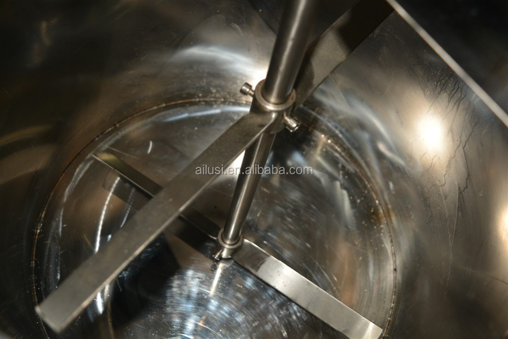 Stainless Steel Mixing Tank Heating Raw Material Mascara Homogenizer Lipstick Heating Mixer Making Machine