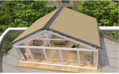 Custom Aluminum Awning Parts Villa Sunshade Rain outdoor sunroom Canopy Accessories