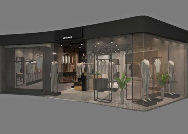 Simple Style Clothing Store Display Fixtures , Customized Retail Apparel