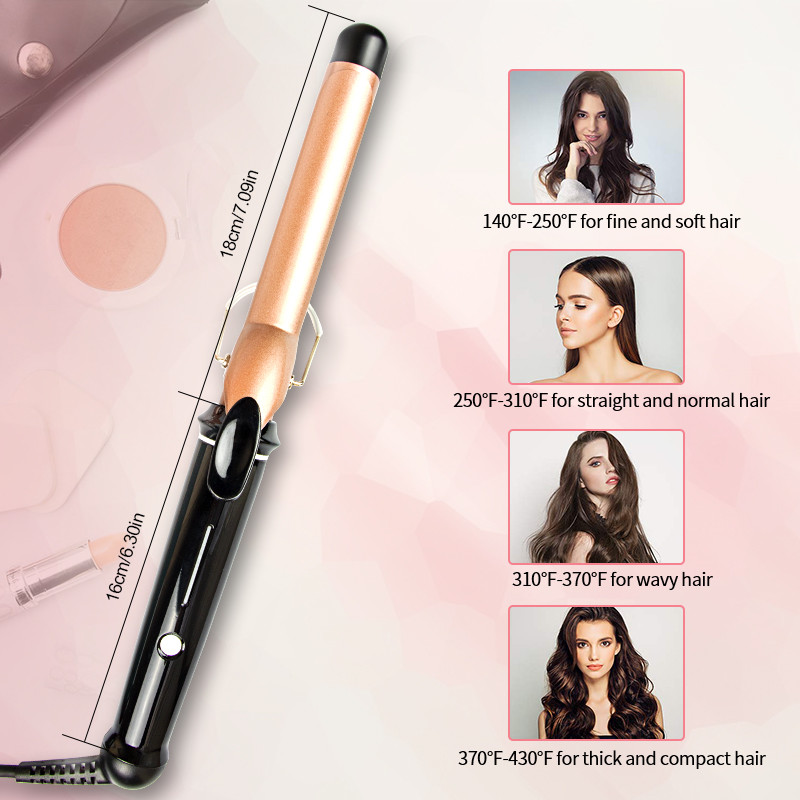 OEM Professional 65W Ceramic Hair Curler 2 In 1 Straightening Curling Iron
