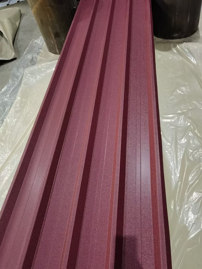 JIS G3303 Matte Wrinkle Textured Design Printed Anti-Scratch Polyster Matt Prepainted Steel Coil 0.85mm*1250mm