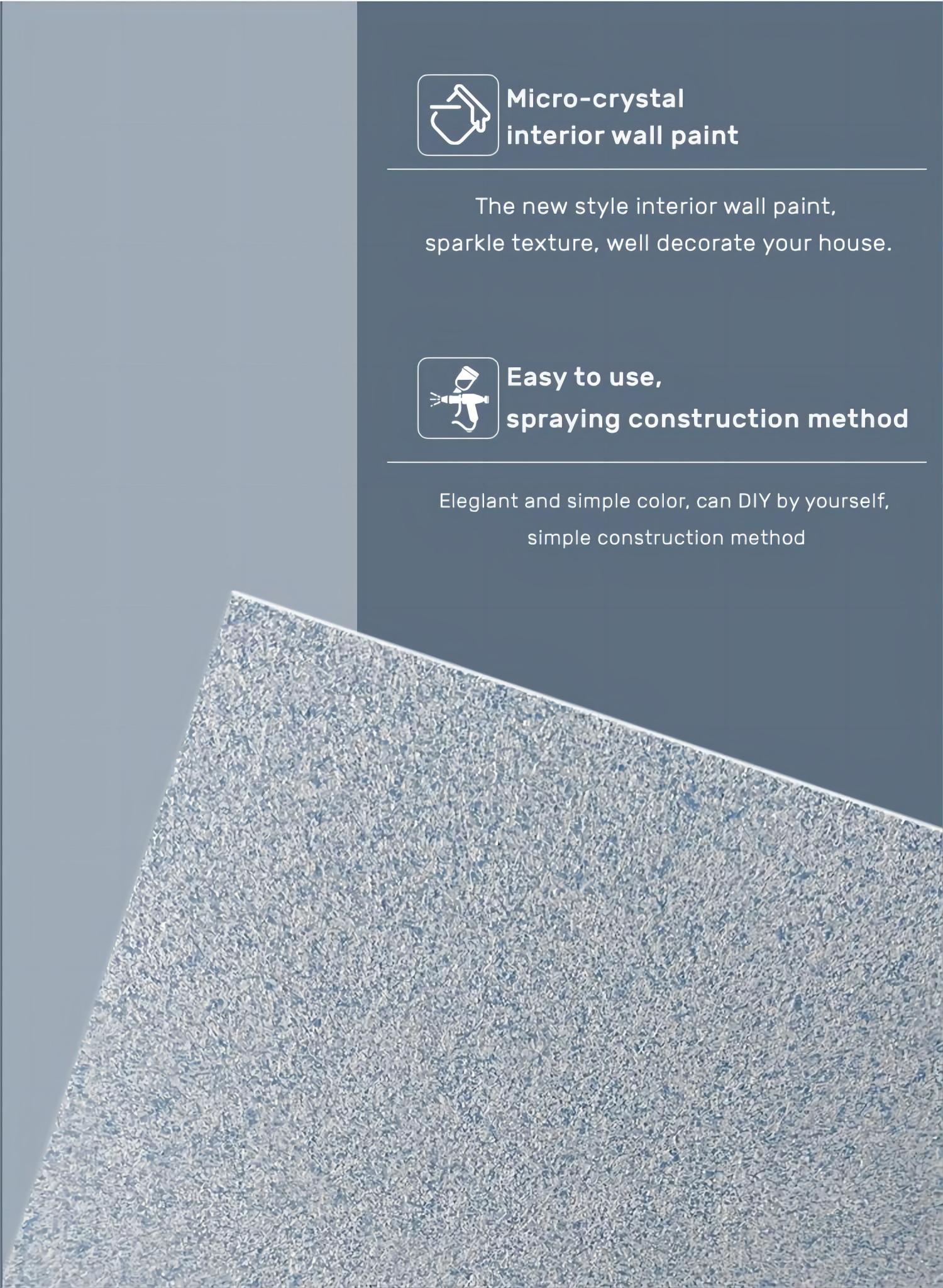 Low VOC Texture Paint for Interior Wall Coating 2m2/KG Theoretical Spreading Rate
