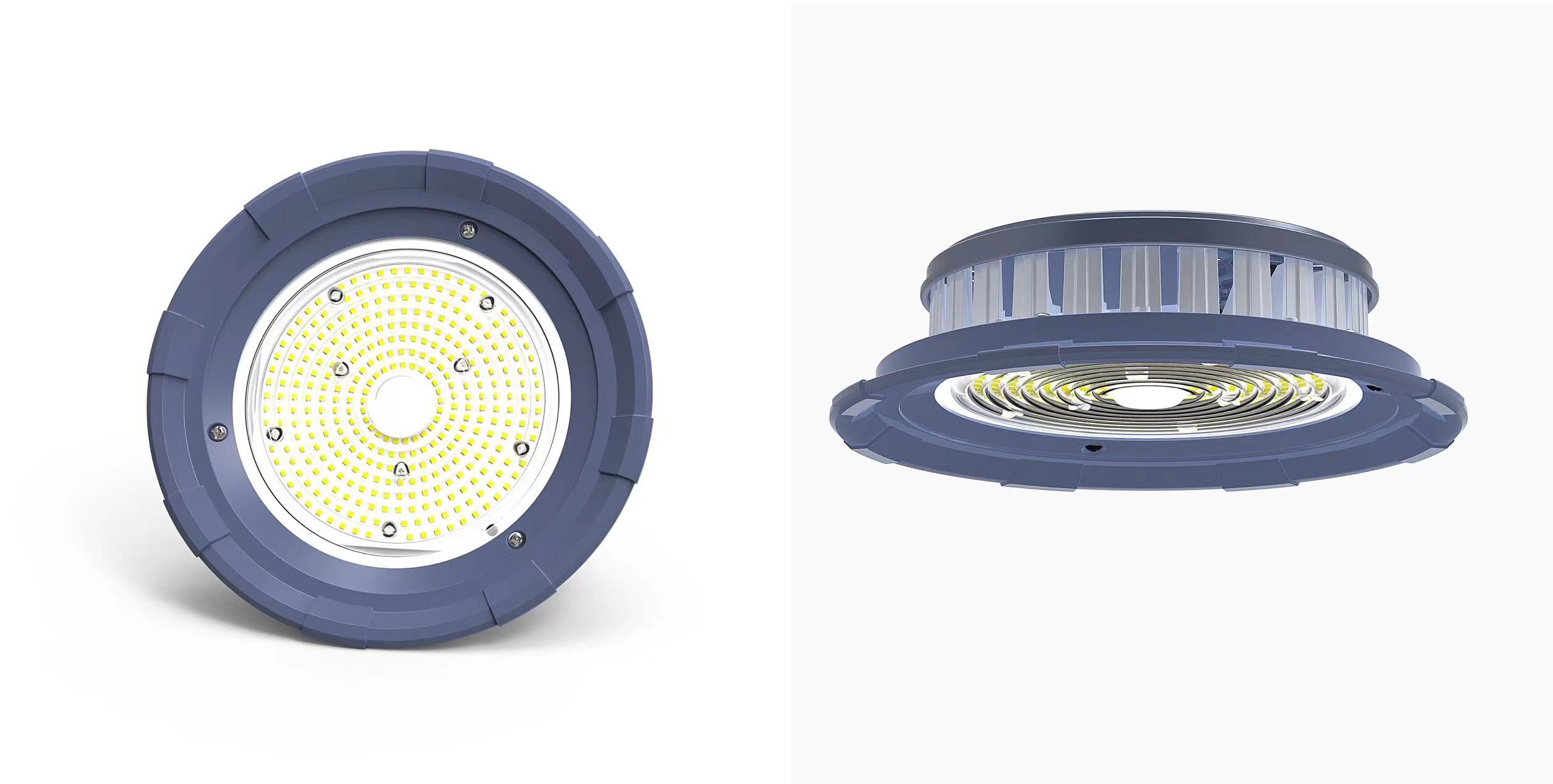 200W UFO LED High Bay Light Fixtures IP65 For Warehouse