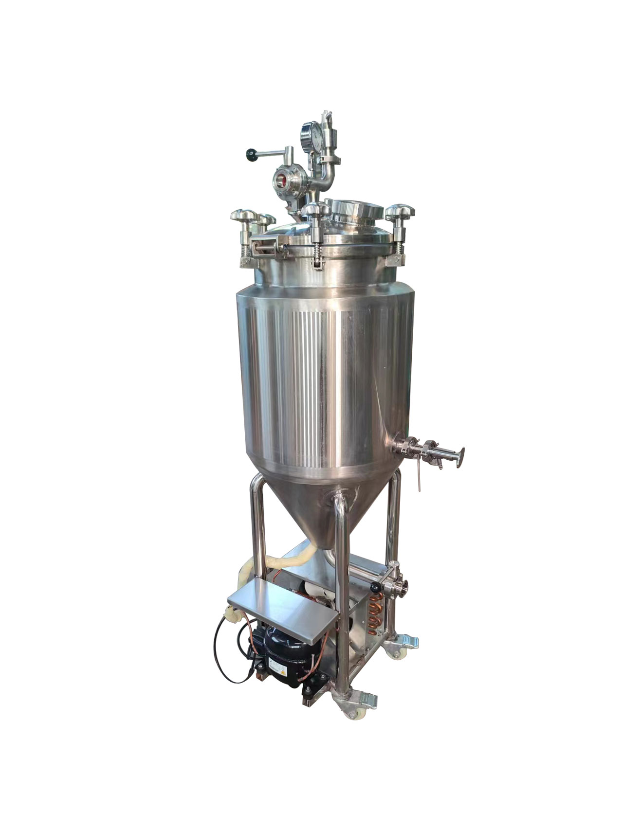 30L SUS 304 Automatic Conical Fermenter Chiller Included for Home Brewing Wine by GHO