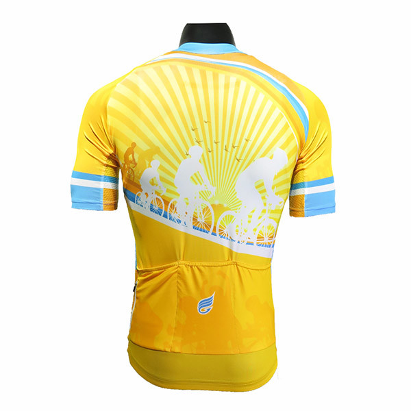 Soft Fabric Womens Cycling Tops / Mountain Bicycle Jersey European Size