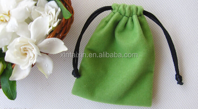 Velvet String Bag Jewelry Drawstring Pouches Wedding Party Gift Bags Mix Colors