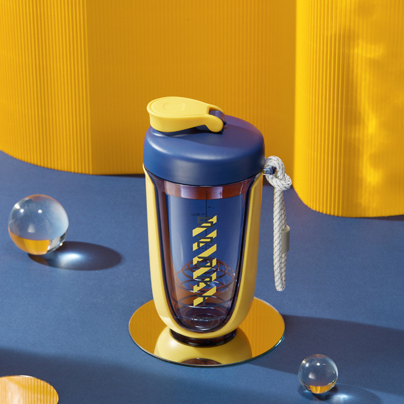 Custom Protein Drink Shaker Bottle 600ml With Mixer Ball