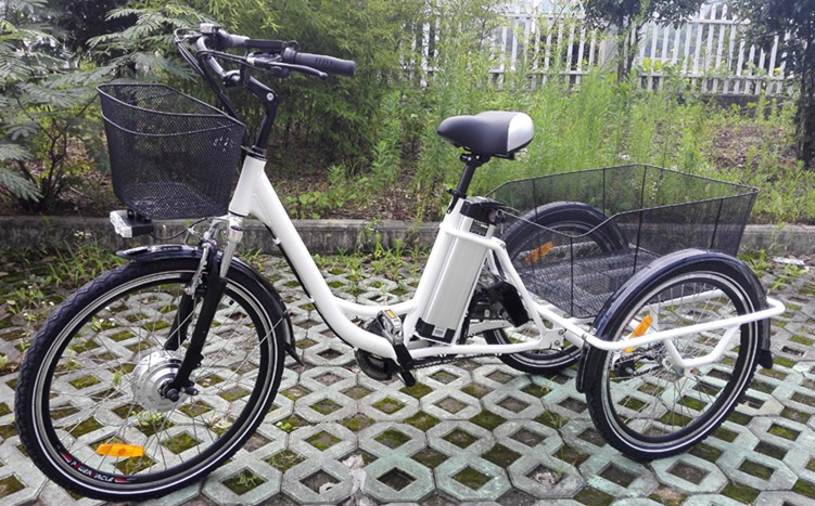 36V 10Ah Lithium Battery 3 Wheel Electric Tricycle Foldable Electric Trike For Adults