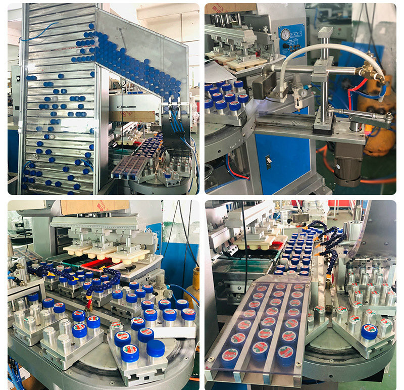 PLC Control Electric Pad Printer 220V 500W Multi Color Pad Printing Machine