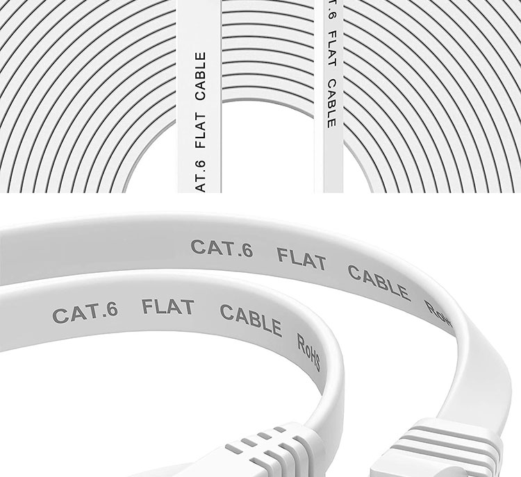 1m 5m 10m UTP FTP Shield Cat5 Cat5e Cat6 Ca6a Cat7 RJ45 Flat Ethernet Patch Network Lan Cable for Router