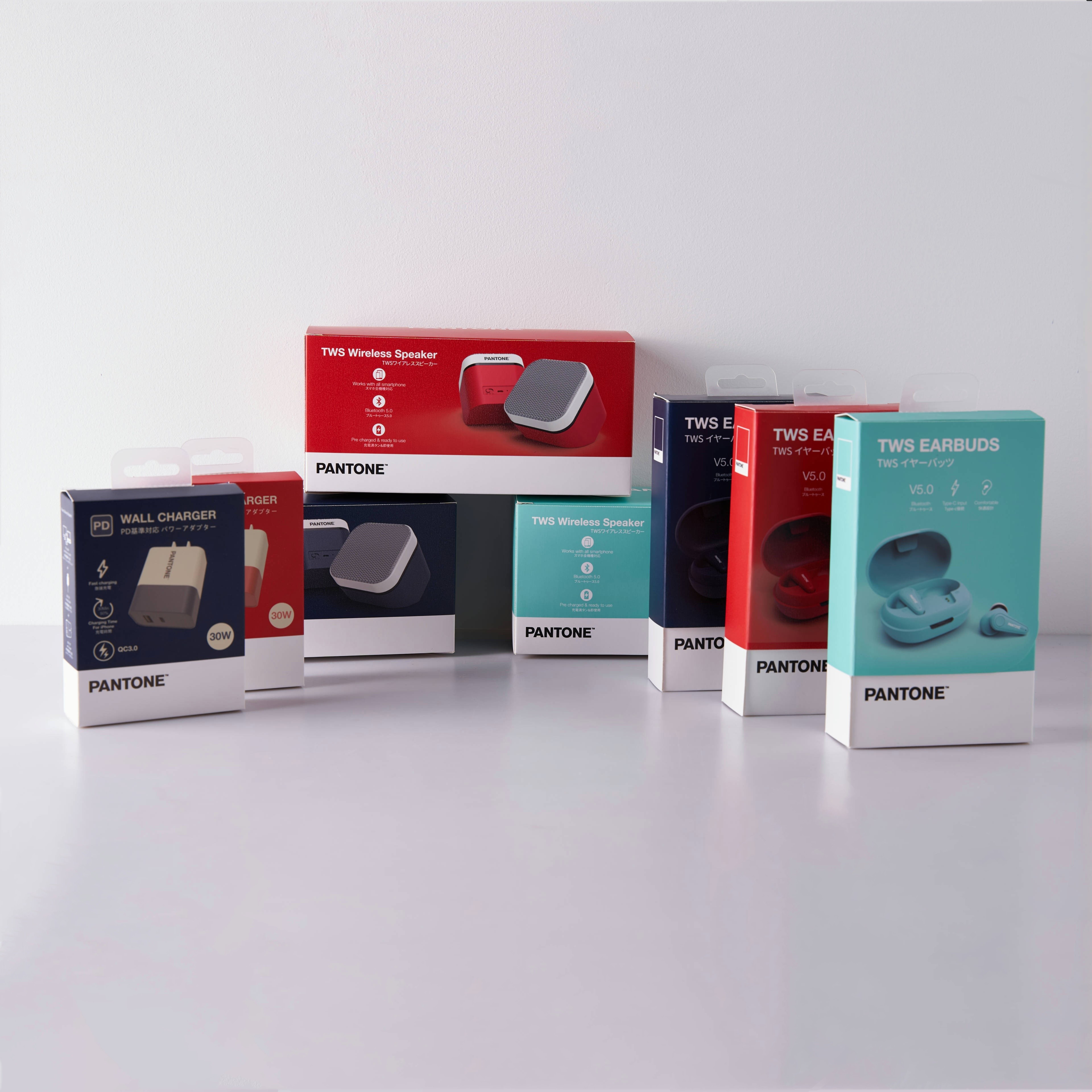 Custom Logo electronic paper boxes for earphones packaging box with PVC Wind