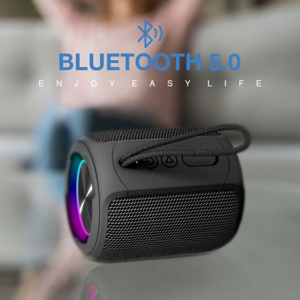 360 HD Surround Stereo Ozzie Bluetooth Speaker BT5.0 Wateproof IPX7