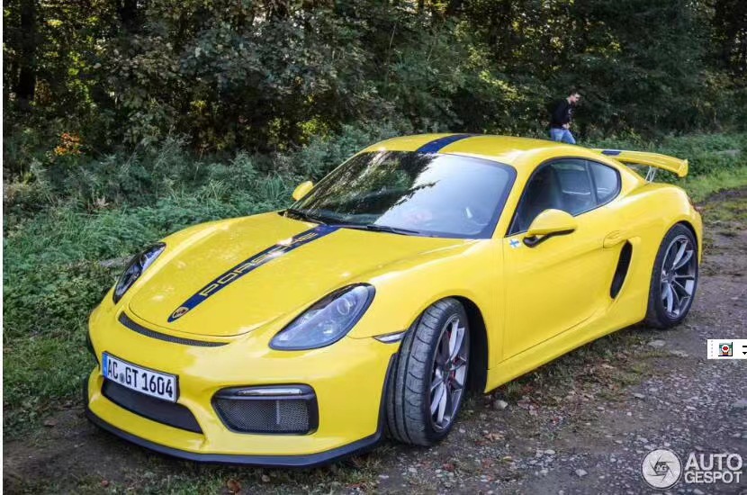 PU Plastic Products for Porsche Boxster 981 Body Kit Boxster 981 Upgraded GT4 Front and Rear Bumper Spoilers