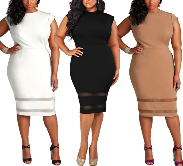 2018 Cotton Fashion Plus size women casual dresses summer