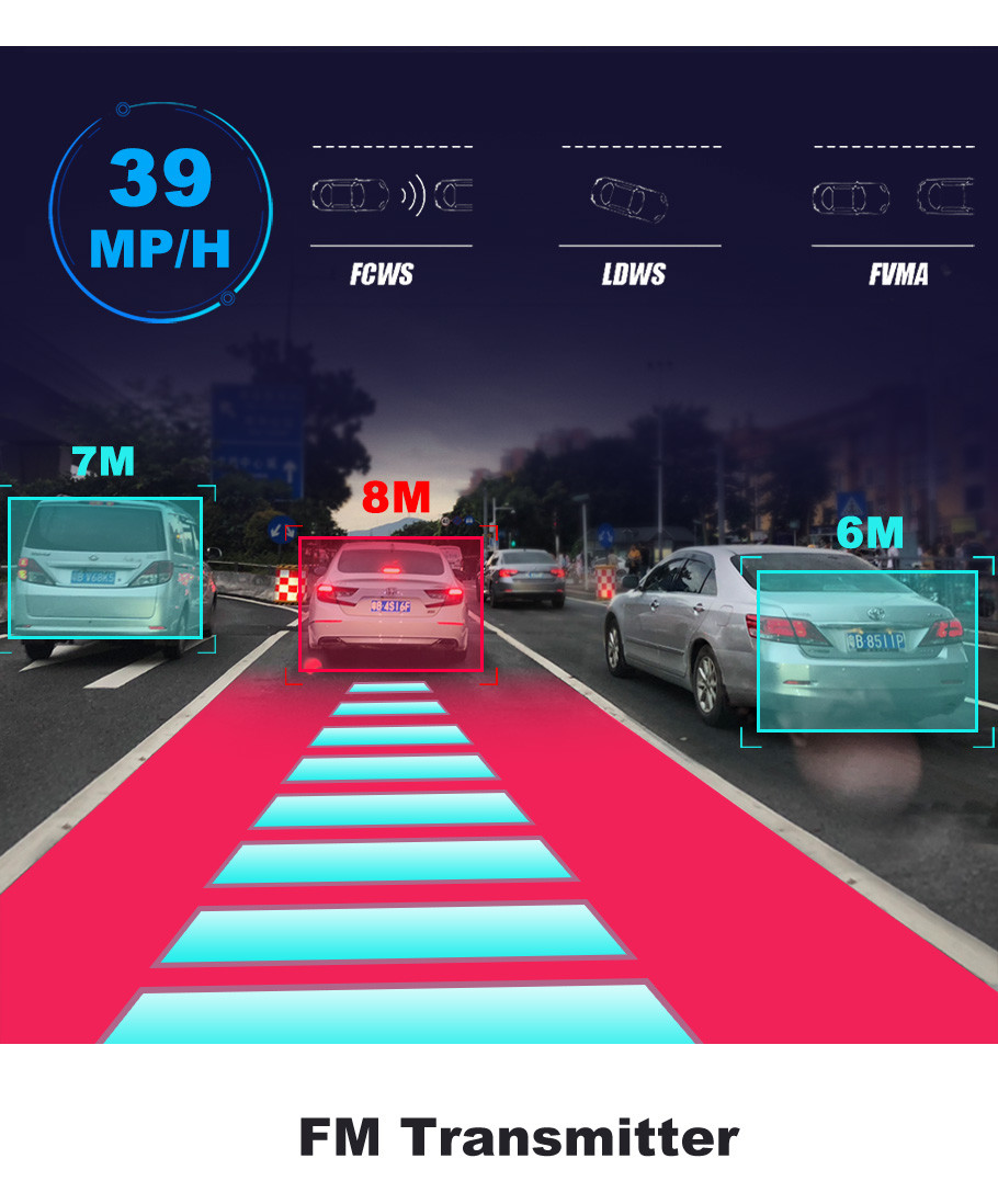 Rearview Mirror Car DVR Motion Activated Dashcam Video Recorder FHD1080P Dual Lens