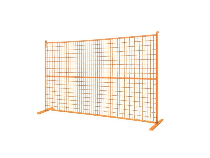 Powder Coated Temporary Mesh Fencing Panels 6ft X 10ft Portable Yellow Green Red For Community Events