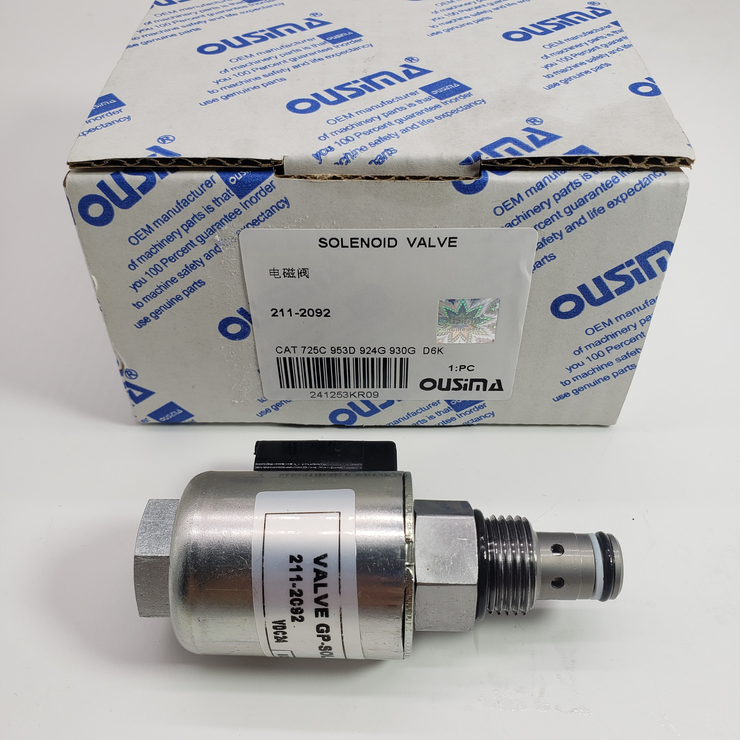 Solenoid Valve 211-2092 For CAT 924G 930G 938K 953D D6K2