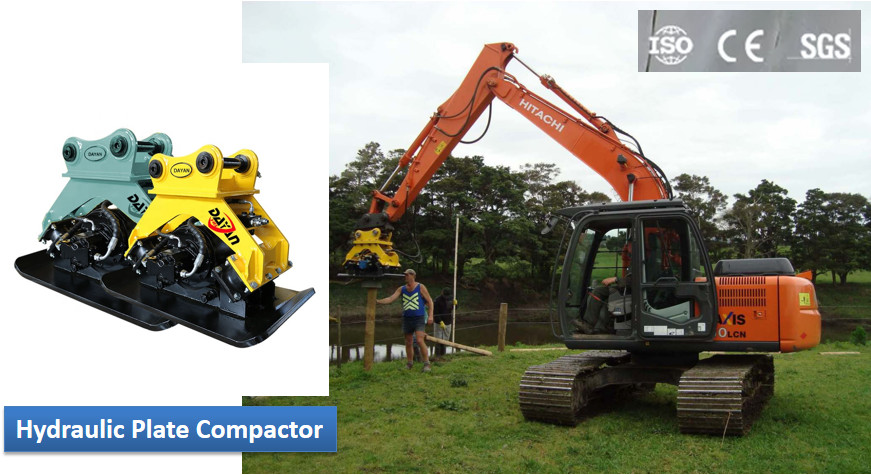 Soil Hydraulic Plate Excavator 2000RPM Hydraulic Plate Tamper