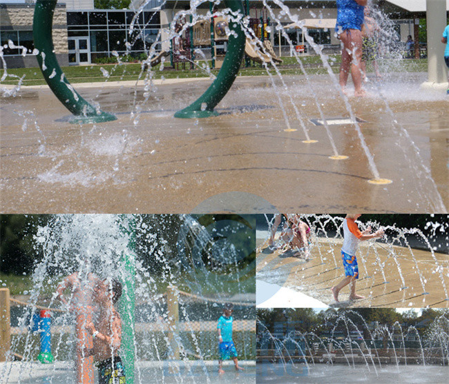 Spray Zone Ground Swimming Pool Deck Jets Children Splash Zone Toy Fountain