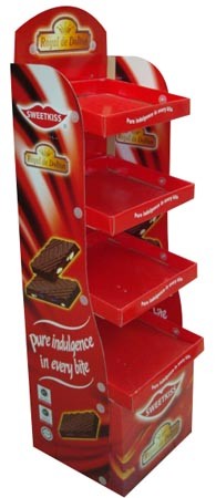 Environmentally Friendly Corrugated Cardboard Display Stamping Surface Treatment