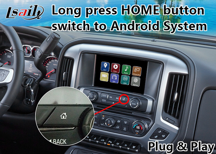 GMC Sierra Android 9.0 Navigation Video Interface for 2014-2019 support APPS/MCU Upgrade Mylink