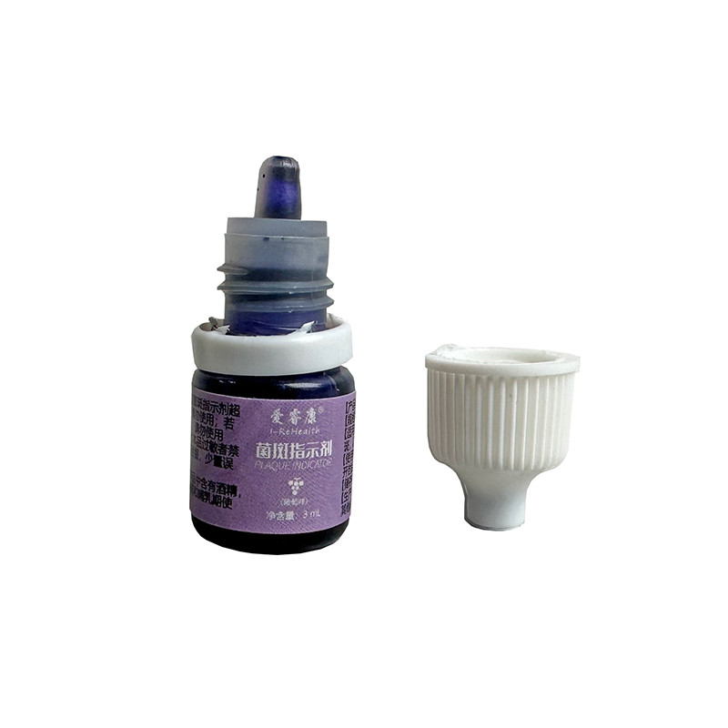 3 Years Shelf Life Dental Plaque Indicator Bottle Package Type Brush Teeth Twice Daily Directions for Better Oral Care