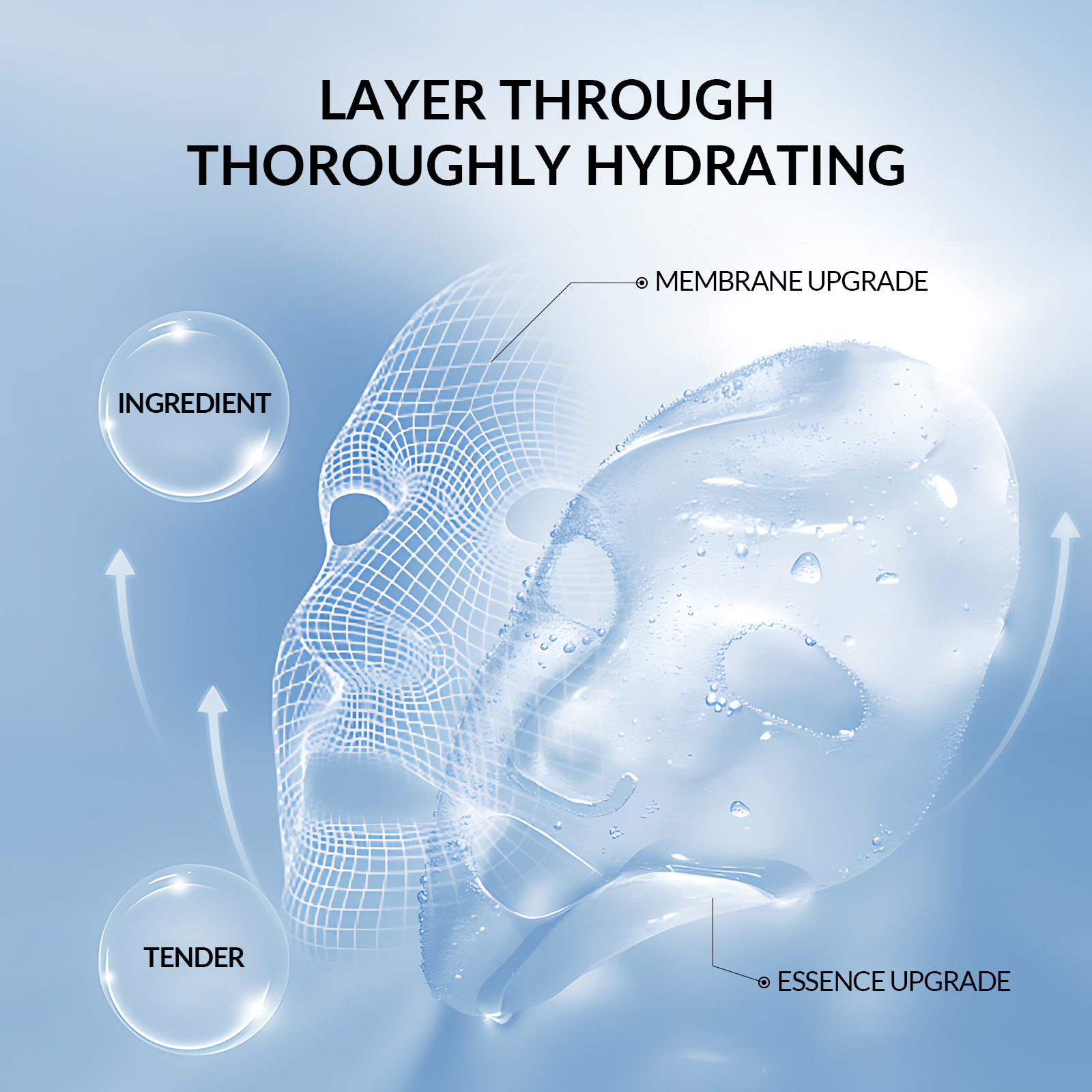 Royal Firming Effective Anti-oxidation and Anti-aging Mask Hydrating Caviar Facial Mask