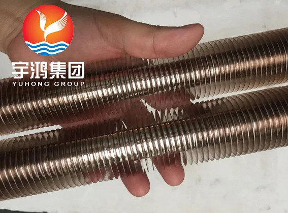 ASTM B111 UNS C70600 O61 Copper Nickel Alloy Low Finned Tube For Heat Exchangers