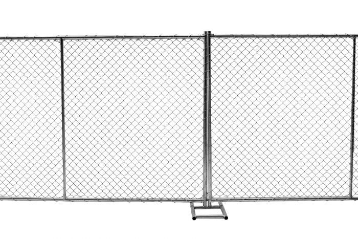 6 foot x 12 foot chain mesh temporary fence panels mesh 2" x 2 " x 11.5 gauge wire chain wire temporary fence