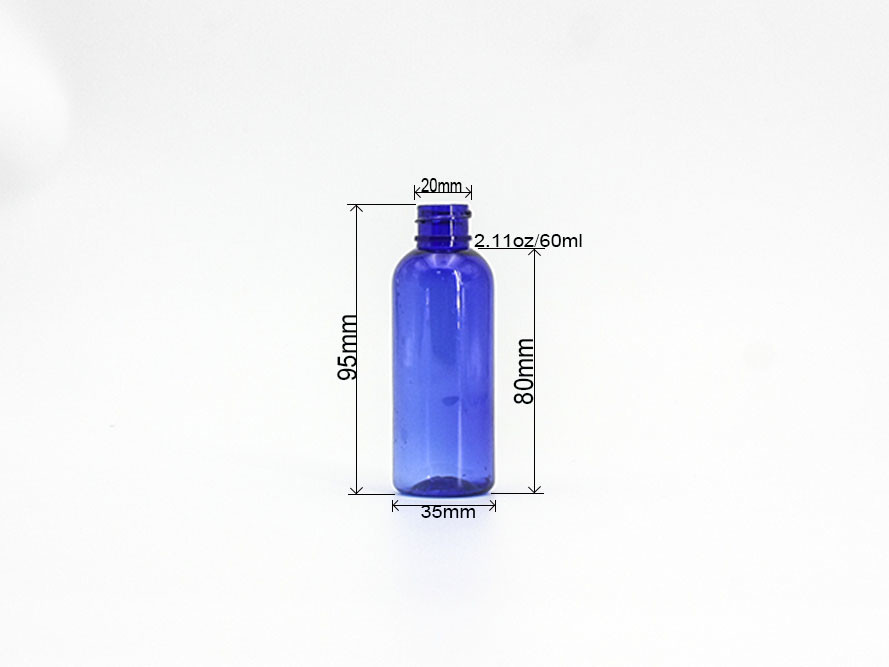 Transparent Blue 120mm 2.11oz PET Plastic Spray Bottle