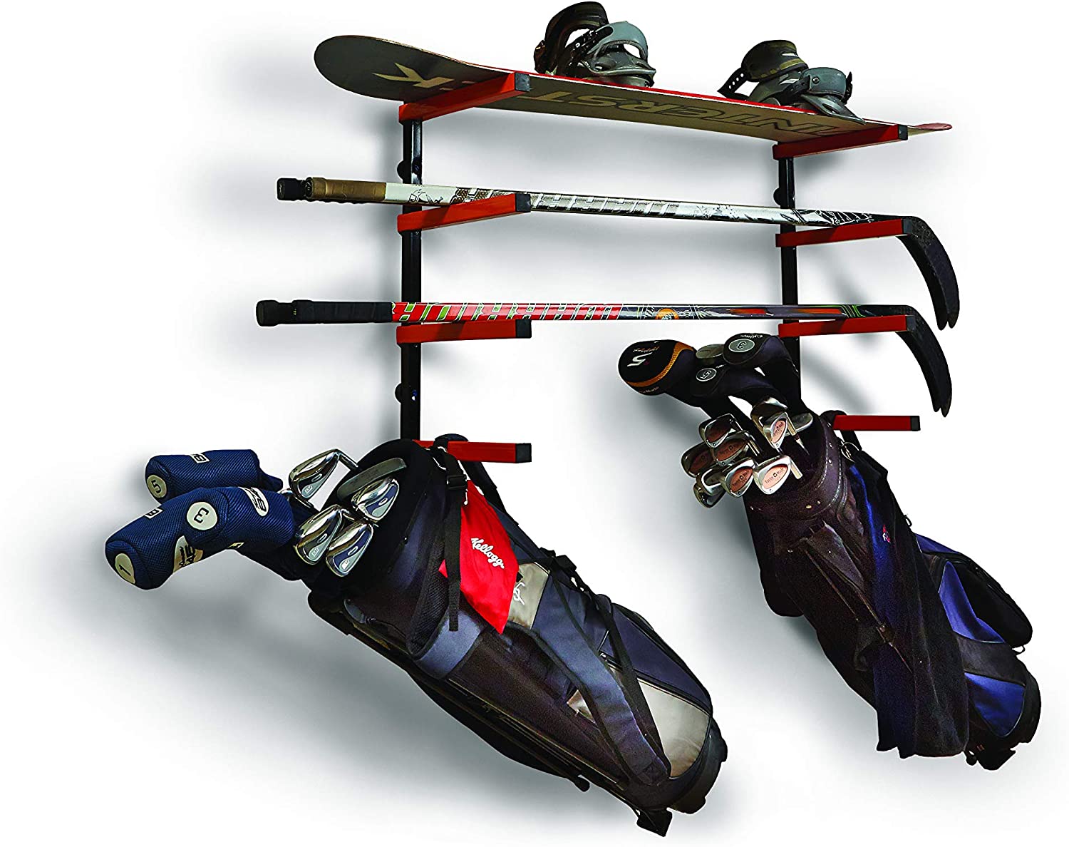 Overhead Garage Storage Rack 17*1*15 inch Steel Wood Storage Rack for Indoor Garage