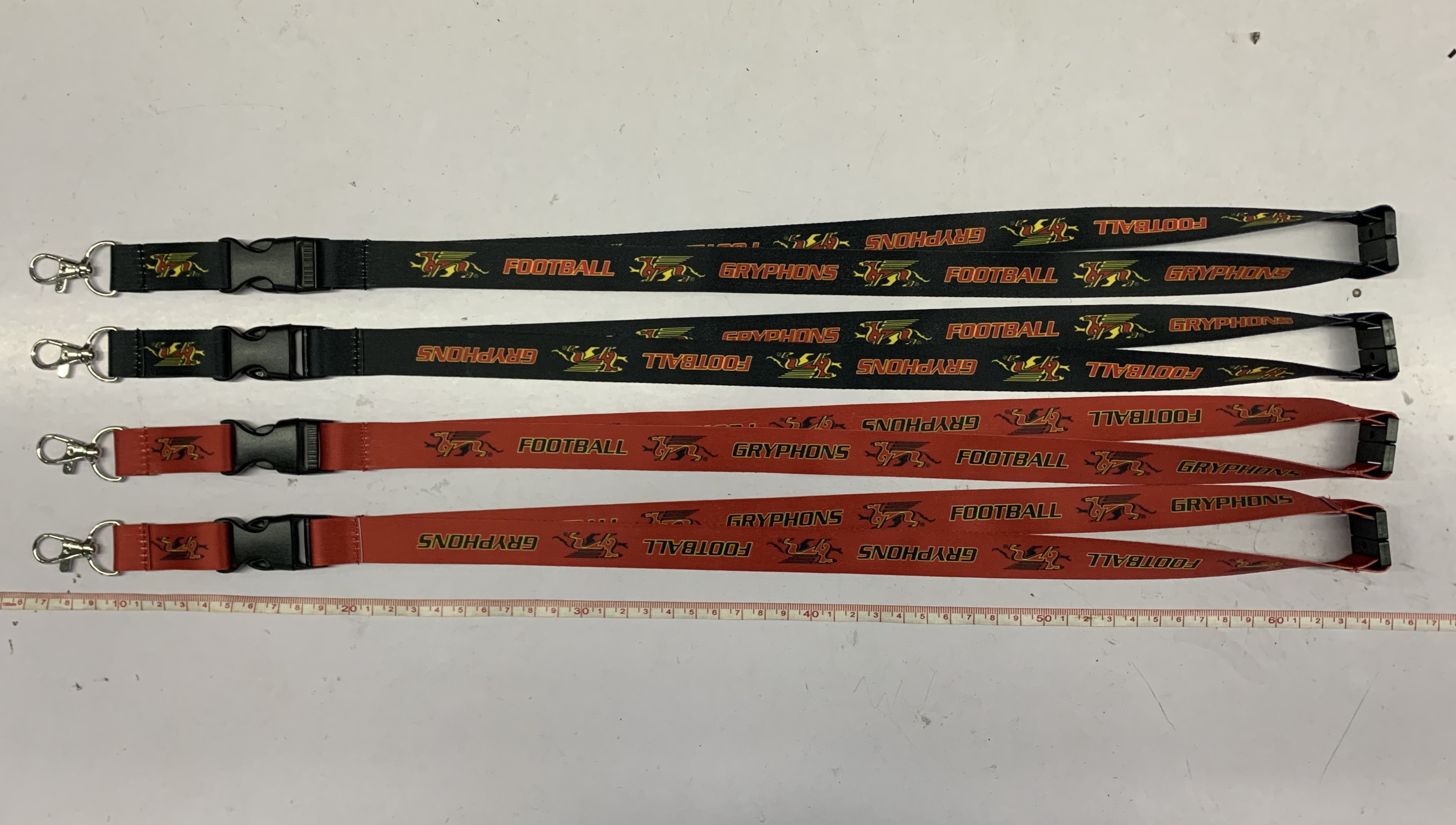 Personalized Printing Flat Polyester Lanyards Eco friendly with Detachable clip