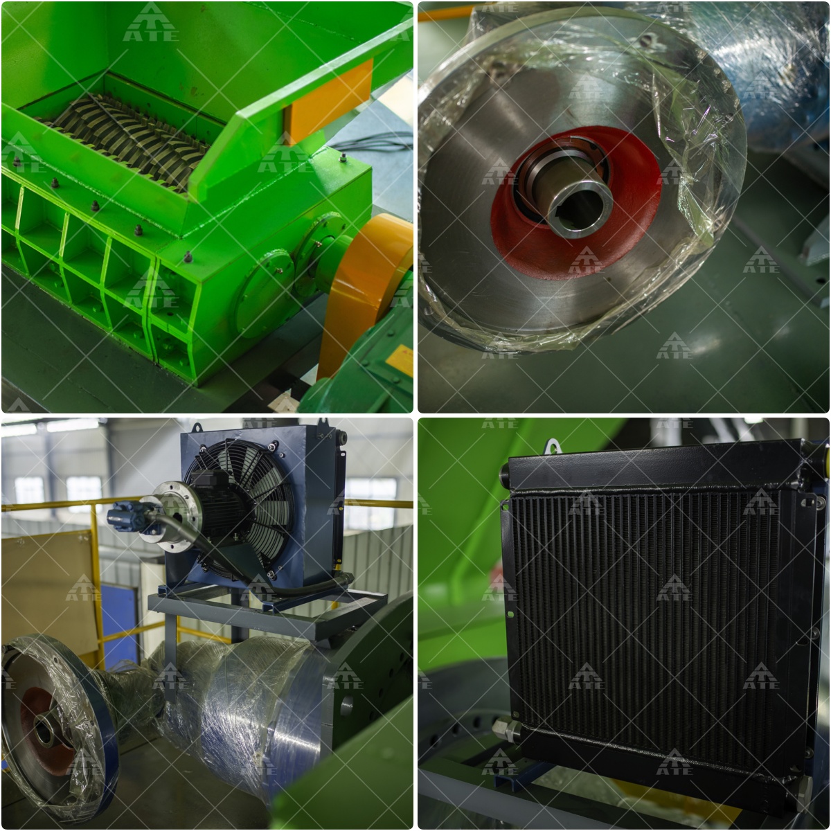 Waste Car Shell Shredder Double Shaft Metal Shredder CE ISO TUV Approval