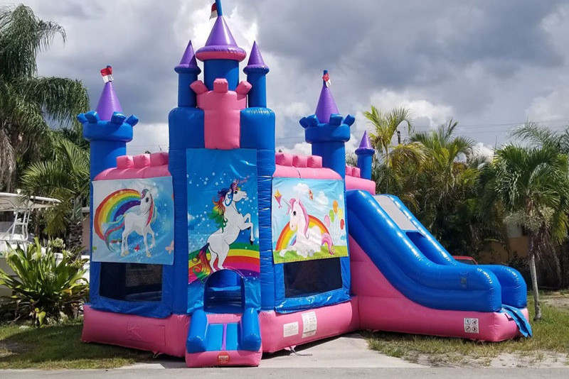 Frozen Bouncy Castle Combo Commercial Bounce House Inflatable Jumping Bouncer With Slide For Kids