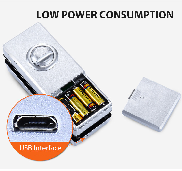 Digital Touch Screen Glass Door Lock Smart Card Fingerprint Unlock For Commercial Department