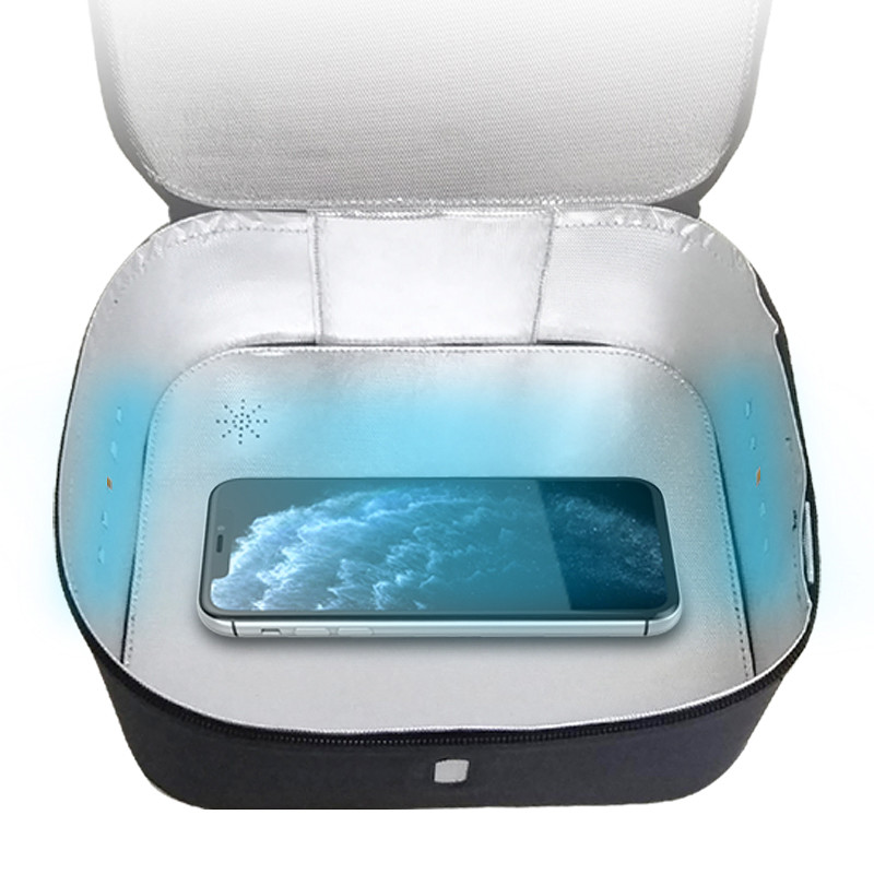 Fast Wireless Charger UV Sterilizer , Qi Certified Sanitizer For IOS Android Smartphones