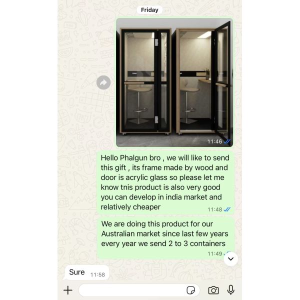 2025 Factory Wholesale Modern Luxury Leisure Booth Small Medium Large Private Pods Aluminum Alloy Soundproof And Movable