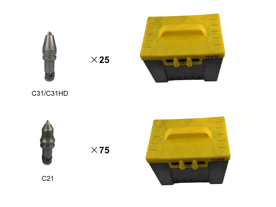 C31 Trenching Teeth Bullet Drill Bits Trencher Machine Spares Teeth C30 Holder Grooving Tool Rock Drill Picks