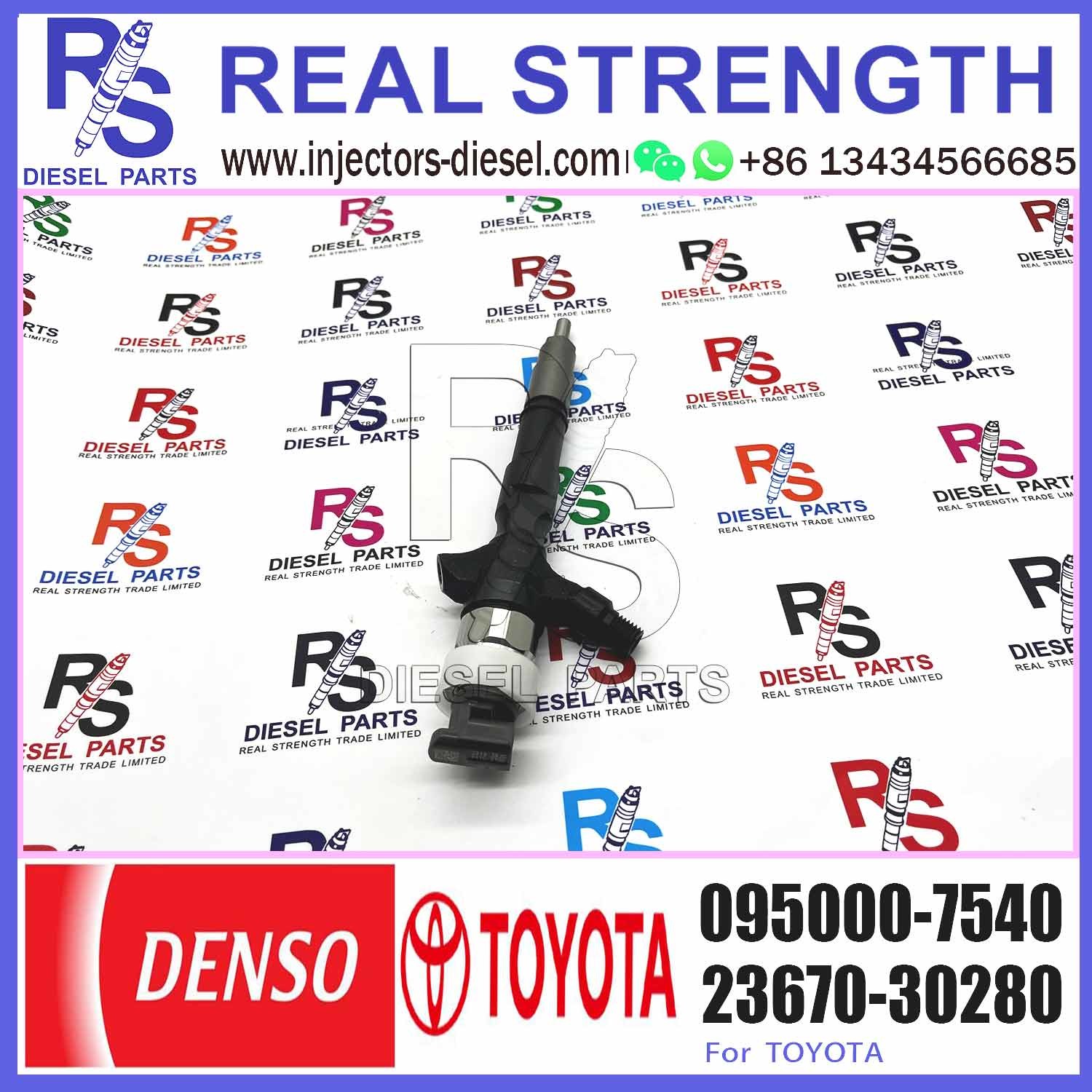 23670-39316 095000-7540 With injector nozzles diesel injectors And Diesel common rail fuel injector