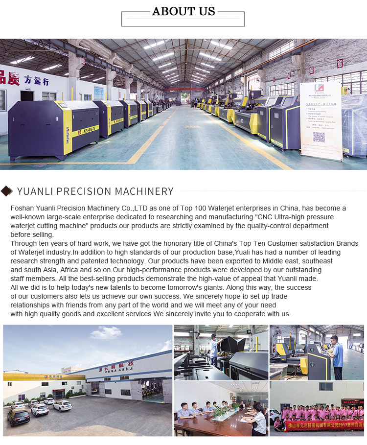 Stainless Steel Water Jet Plasma Cutter Waterjet CNC Plasma Cutter With Servo Motor
