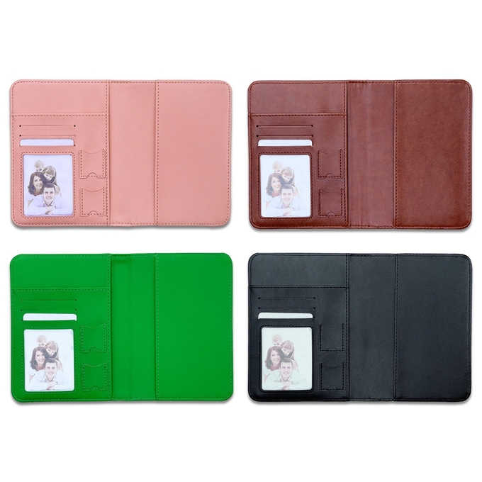 Sublimation Travel Wallet Blank Passport Card Holder For Sublimation Photo Printing